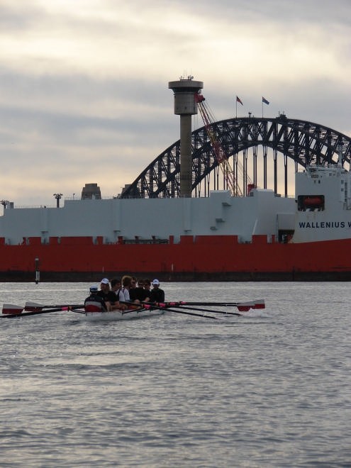 Coaching Under Anzac Bridge © Sonya Walker
